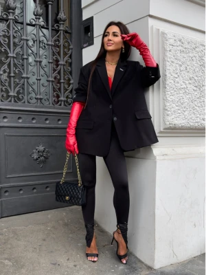 Stylowa marynarka oversize ZIRELLE - czarna  magmac 