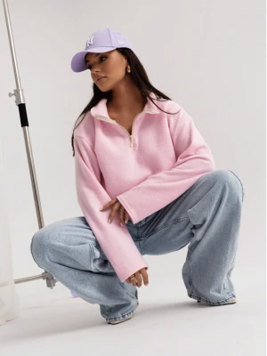 Stylowa polarowa bluza MELITTA - pudrowy róż  magmac 