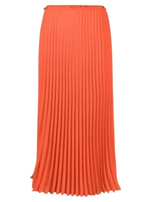 Stylowa Pomarańczowa Spódniczka Midi RED Valentino
