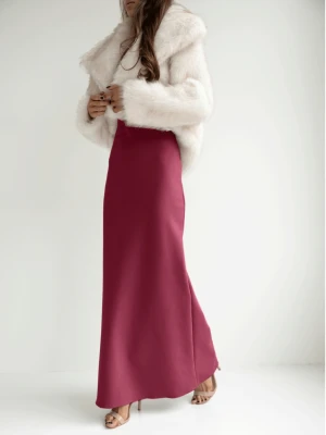Stylowa spódnica maxi ALETA - bordowa  magmac 