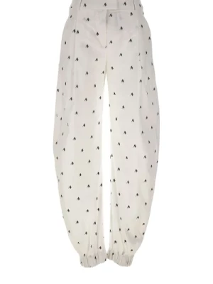 Stylowe białe spodnie dresowe The Attico
