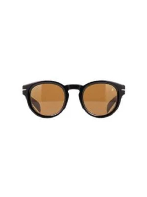 Stylowe czarne okulary przeciwsłoneczne dla mężczyzn Eyewear by David Beckham