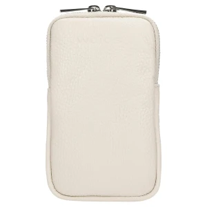 Beżowa skórzana torebka na telefon 80103-54 Wojas