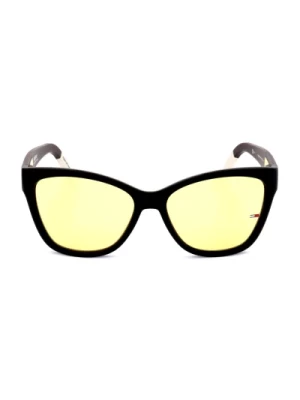 Stylowe matowe czarne okulary przeciwsłoneczne Tommy Hilfiger