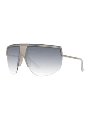 Stylowe okulary przeciwsłoneczne Aviator z lustrzanymi soczewkami Max Mara