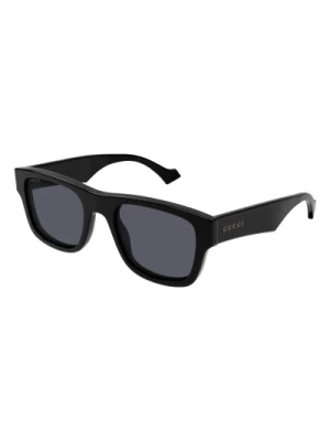 Stylowe Okulary Przeciwsłoneczne Czarna Ramka Gucci