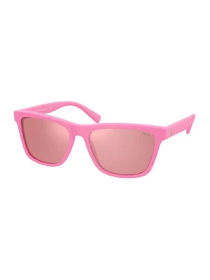 Stylowe Okulary Przeciwsłoneczne Matte Maui Pink Lustro Polo Ralph Lauren