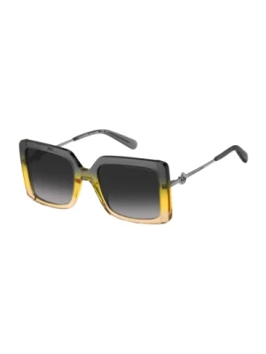 Stylowe okulary przeciwsłoneczne w ciemnoszarym odcieniu Marc Jacobs