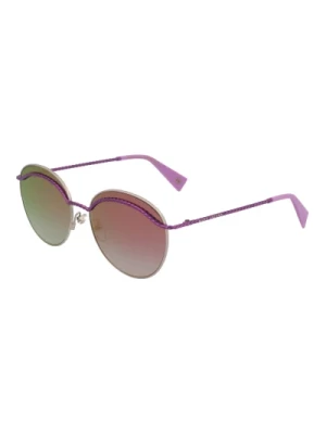 Stylowe okulary przeciwsłoneczne w różowo-złotym ombre Marc Jacobs
