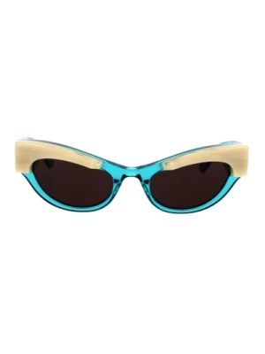 Stylowe okulary przeciwsłoneczne z odważnym wzornictwem Gucci