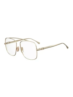 Stylowe Okulary w Złocie Fendi
