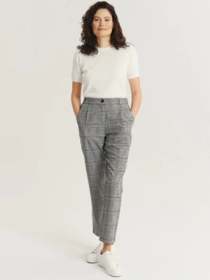 Stylowe szare cygaretki w kratę Greenpoint