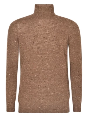 Stylowy Brązowy Sweter dla Mężczyzn Drumohr