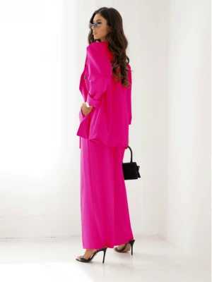 Stylowy garnitur marynarka i spodnie ULLA - fuksjowy  magmac 