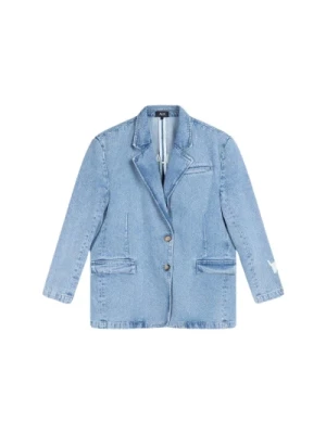 Stylowy Oversized Denim Blazer Alix The Label