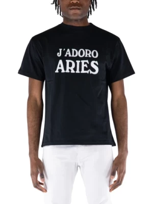 Stylowy T-shirt z Bawełny dla Mężczyzn Aries