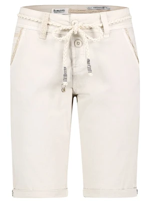 Sublevel Bermudy "Sublevel" w kolorze kremowym rozmiar: XS