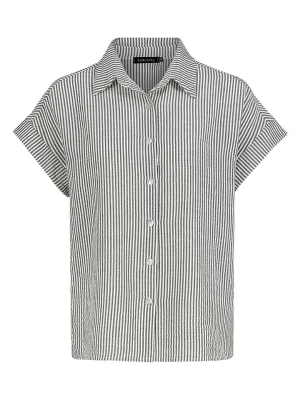 Sublevel Bluzka w kolorze antracytowo-białym rozmiar: S/M