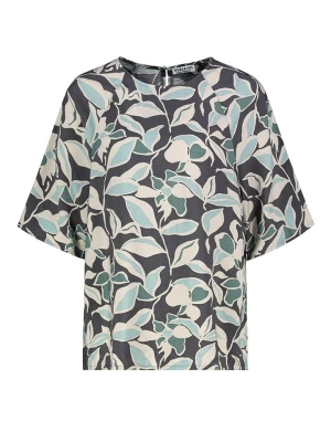 Sublevel Bluzka w kolorze antracytowo-miętowo-kremowym rozmiar: M