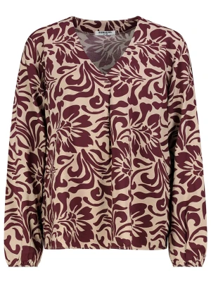 Sublevel Bluzka w kolorze beżowo-bordowym rozmiar: XXL