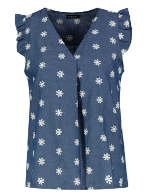 Sublevel Bluzka w kolorze niebiesko-białym rozmiar: M/L