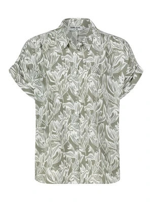 Sublevel Bluzka w kolorze oliwkowo-białym rozmiar: XL