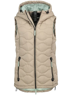 Sublevel Kamizelka pikowana w kolorze beżowym rozmiar: XXL