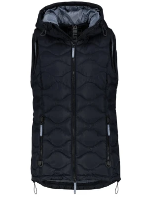 Sublevel Kamizelka pikowana w kolorze granatowym rozmiar: M