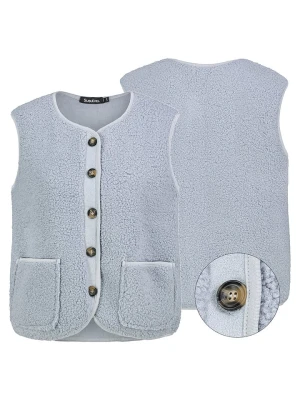 Sublevel Kamizelka pluszowa w kolorze błękitnym rozmiar: M/L