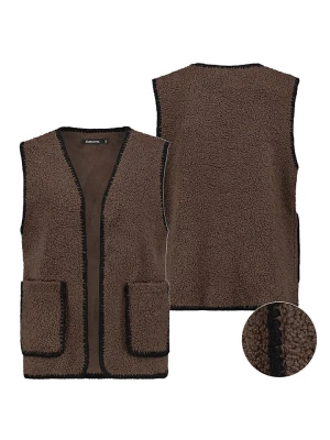 Sublevel Kamizelka pluszowa w kolorze ciemnobrązowym rozmiar: M/L