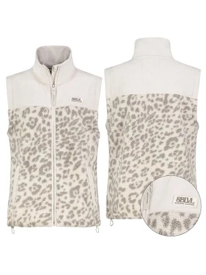 Sublevel Kamizelka polarowa w kolorze szaro-białym rozmiar: XXL