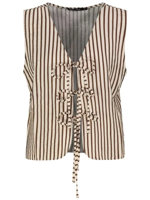 Sublevel Kamizelka w kolorze brązowo-białym rozmiar: M