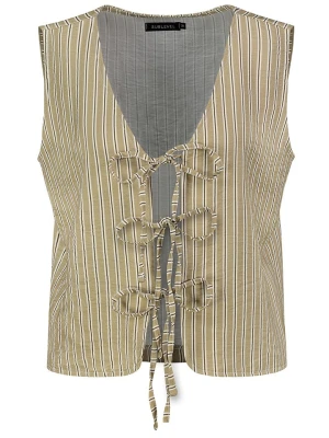 Sublevel Kamizelka w kolorze szarobrązowo-czarnym rozmiar: L