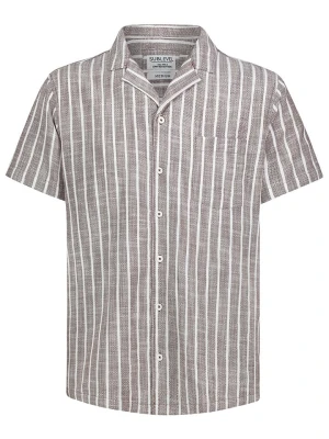 Sublevel Koszula - Regular fit - w kolorze biało-brązowym rozmiar: S