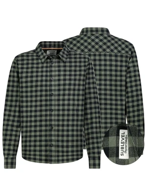Sublevel Koszula w kolorze czarno-ciemnozielonym rozmiar: M