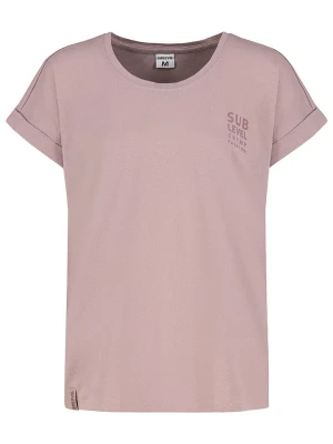 Sublevel Koszulka "Lina" w kolorze szaroróżowym rozmiar: XS