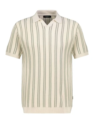 Sublevel Koszulka polo w kolorze beżowo-zielonym rozmiar: XXL