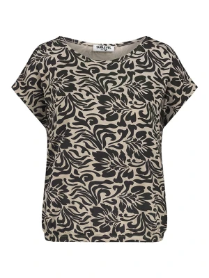 Sublevel Koszulka w kolorze beżowo-czarnym rozmiar: M