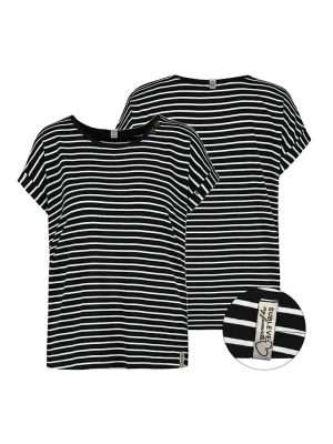 Sublevel Koszulka w kolorze czarno-białym rozmiar: S