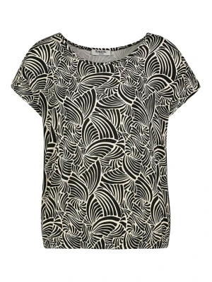 Sublevel Koszulka w kolorze czarno-kremowym rozmiar: S