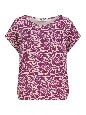 Sublevel Koszulka w kolorze fioletowo-kremowym rozmiar: S