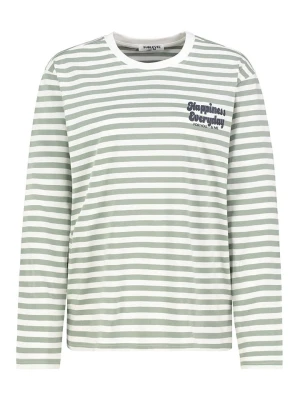 Sublevel Koszulka w kolorze zielono-białym rozmiar: XS