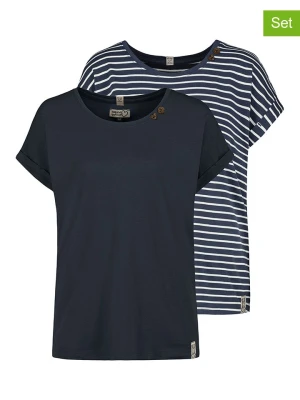 Sublevel Koszulki (2 szt.) w kolorze granatowym rozmiar: S