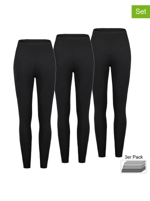 Sublevel Legginsy (3 pary) w kolorze czarnym rozmiar: XS