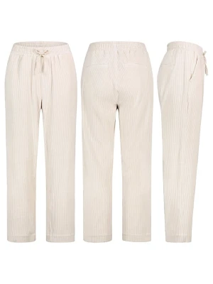 Sublevel Spodnie sztruksowe w kolorze kremowym rozmiar: S