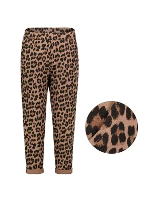 Sublevel Spodnie w kolorze jasnobrązowo-czarnym rozmiar: M/L