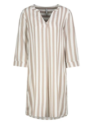 Sublevel Sukienka w kolorze beżowo-białym rozmiar: M