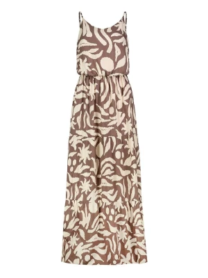 Sublevel Sukienka w kolorze beżowo-brązowym rozmiar: M