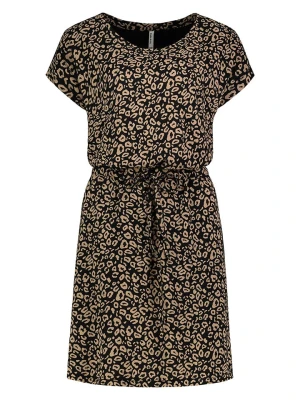 Sublevel Sukienka w kolorze beżowo-czarnym rozmiar: M