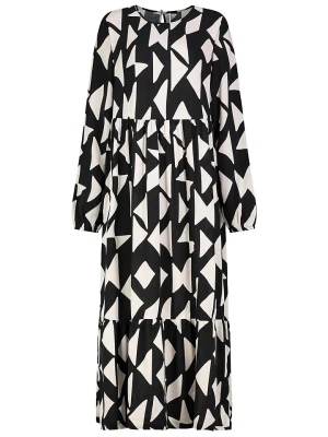 Sublevel Sukienka w kolorze czarno-kremowym rozmiar: M